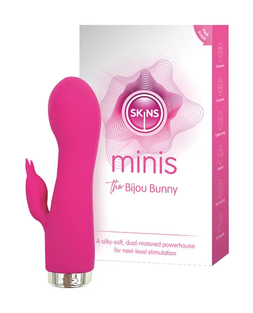 Vibrators Skins Skins Minis The Bijou Bunny Silicone Vibrator WhitePink Vibrators Skins Skins Minis The Bijou Bunny Silicone Vibrator WhitePink