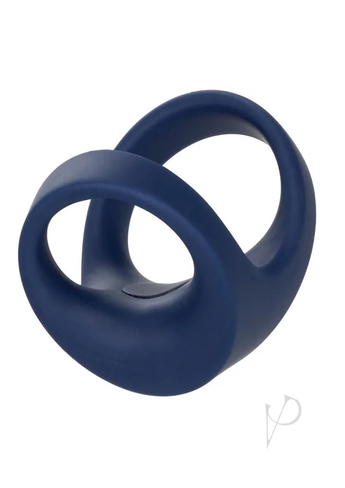 Vibrators Viceroy Viceroy Silicone Rechargeable Max Dual Ring Blue
