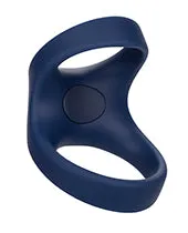 Vibrators Viceroy Viceroy Silicone Rechargeable Max Dual Ring Blue
