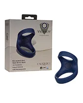 Vibrators Viceroy Viceroy Silicone Rechargeable Max Dual Ring Blue
