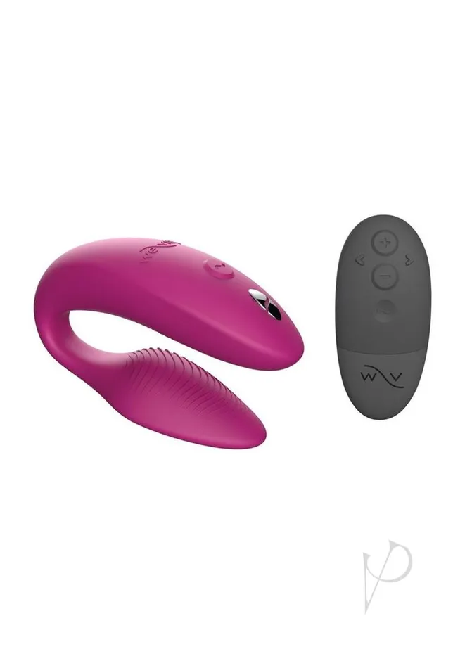 We Vibe Female Sex Toys WeVibe Sync 2 Rechargeable Silicone Couples Vibrator with Remote Control Dusty Pink