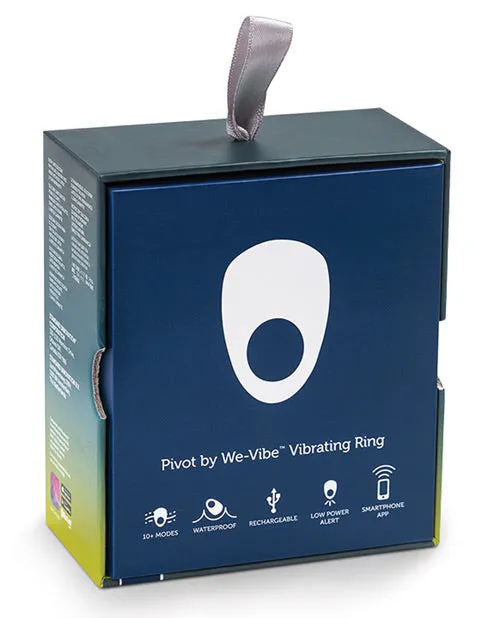We Vibe Male Sex Toys WeVibe Pivot Rechargeable Silicone Vibrating Cock Ring Midnight Blue