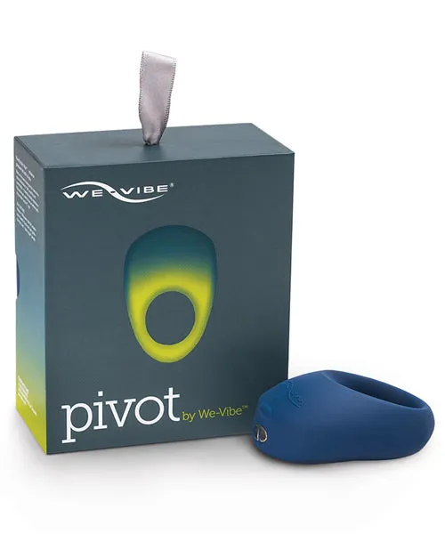 We Vibe Male Sex Toys WeVibe Pivot Rechargeable Silicone Vibrating Cock Ring Midnight Blue
