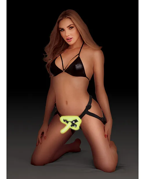 WhipSmart Glow in the Dark Unisex Harness with 5in Dildo Whipsmart Female Sex Toys
