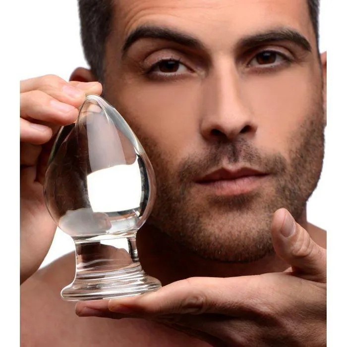 Wide Glass Butt Plug Prisms Erotic Glass Anal