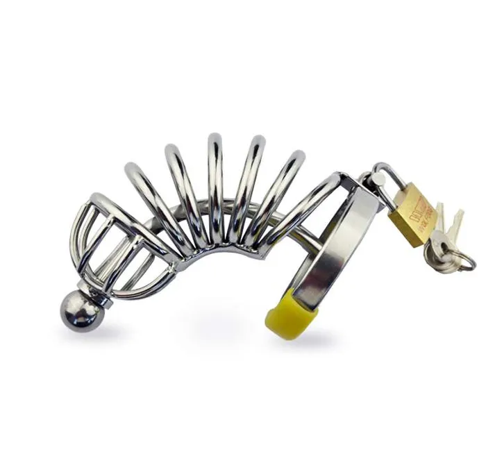 Wild Night Fantasies Male Sex Toys Stainless Steel Chastity Cage 10cm