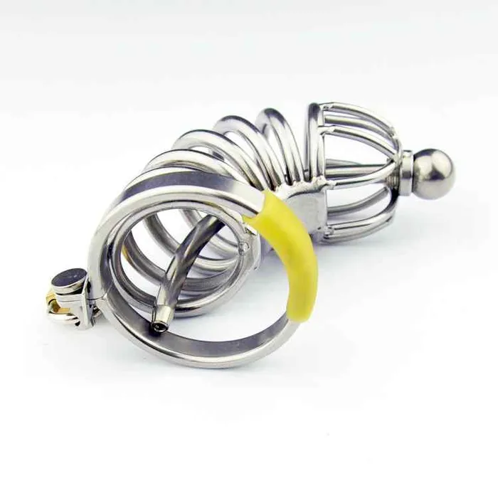 Wild Night Fantasies Male Sex Toys Stainless Steel Chastity Cage 10cm