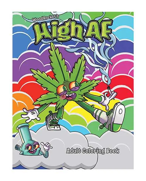 Wood Rocket Vibrators High AF Coloring Book