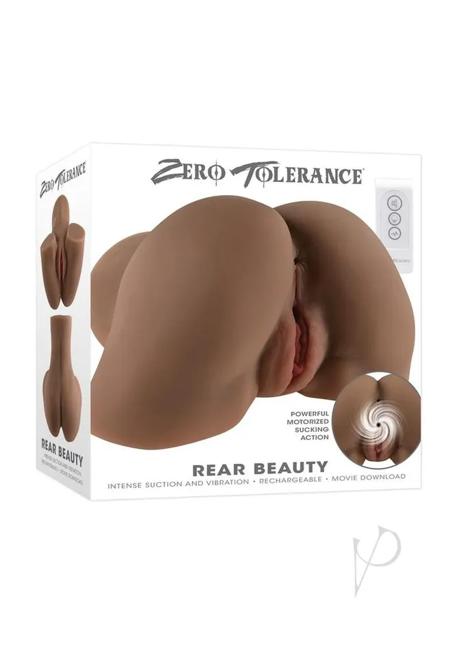 Zero Tolerance Anal Zero Tolerance Rear Beauty Rechargeable Dual Vibrating Realistic Ass and Vagina Chocolate Zero Tolerance Anal Zero Tolerance Rear Beauty Rechargeable Dual Vibrating Realistic Ass and Vagina Chocolate