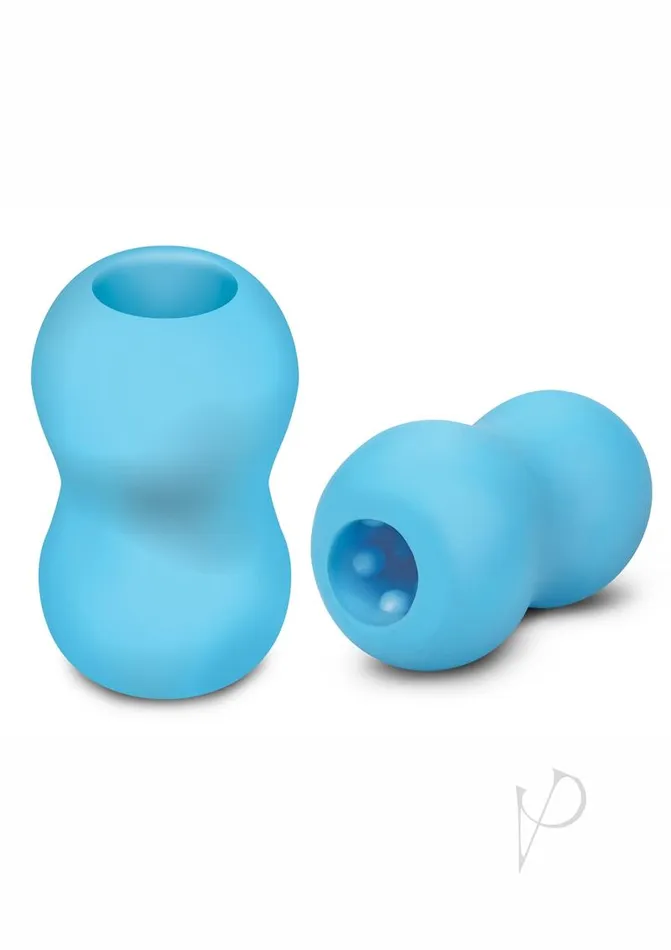 Zolo Male Sex Toys ZOLO Squeezable Mini Double Bubble Masturbator Blue Zolo Male Sex Toys ZOLO Squeezable Mini Double Bubble Masturbator Blue