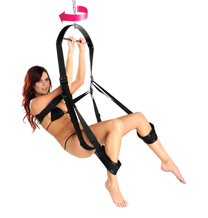 360 Degree Spinning Sex Swing XR Brands Trinity Vibes Couples