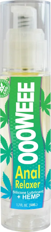 Anal Body Action Oooweee Anal Relaxer Silicone Lubricant Plus Hemp 17 Fl Oz 50 ml