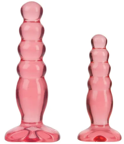 Anal Crystal Jellies Anal Delight Trainer Kit Pink Doc Johnson