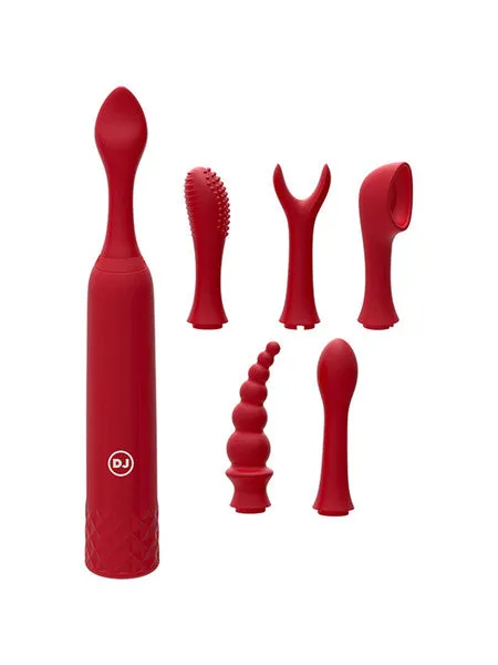 Anal Doc Johnson iVibe Select iQuiver 7 Piece Set Red Velvet