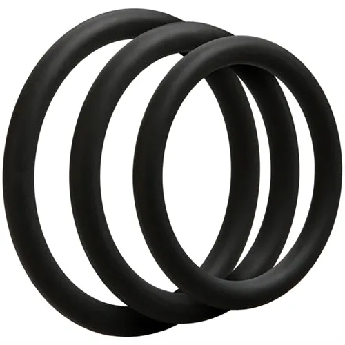 Anal Doc Johnson Optimale 3 C Ring Set Thin Black