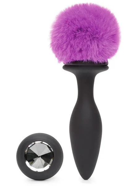 Anal Lovehoney Happy Rabbit Rechargeable Vibrating Butt Plug Medium BlackPurple Anal Lovehoney Happy Rabbit Rechargeable Vibrating Butt Plug Medium BlackPurple