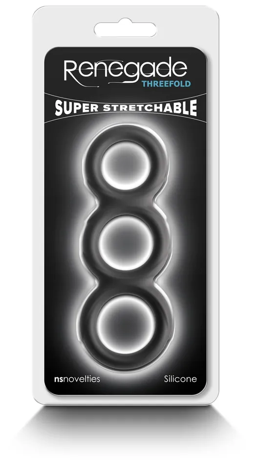 Anal NS Novelties Renegade Threefold Black Anal NS Novelties Renegade Threefold Black
