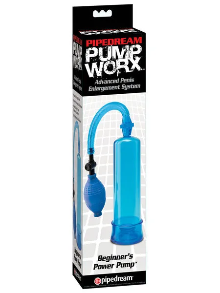 Anal Pipedream Products PW Beginners Power Pump Blue