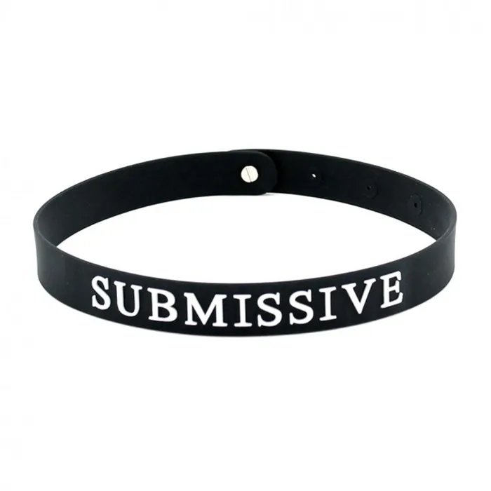 Anal Rimba Black Silicone Submissive Collar