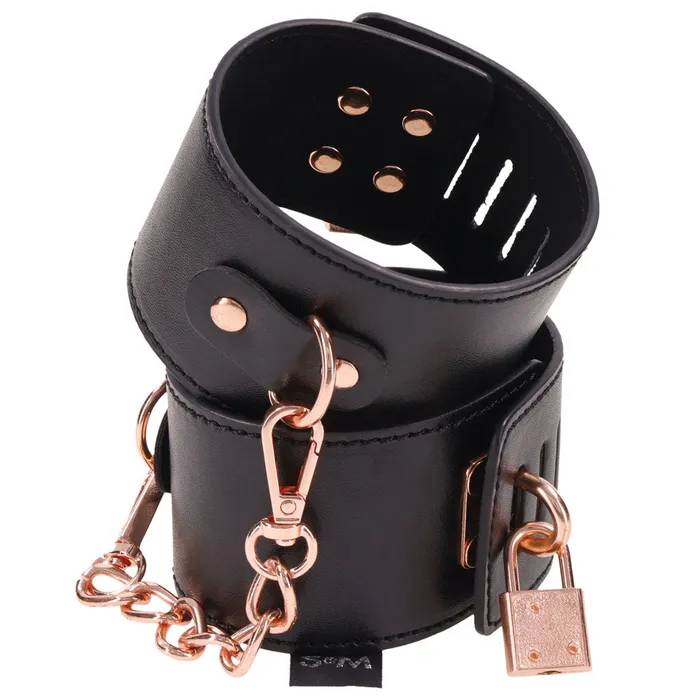 Anal Sportsheets Brat Locking Cuffs Black