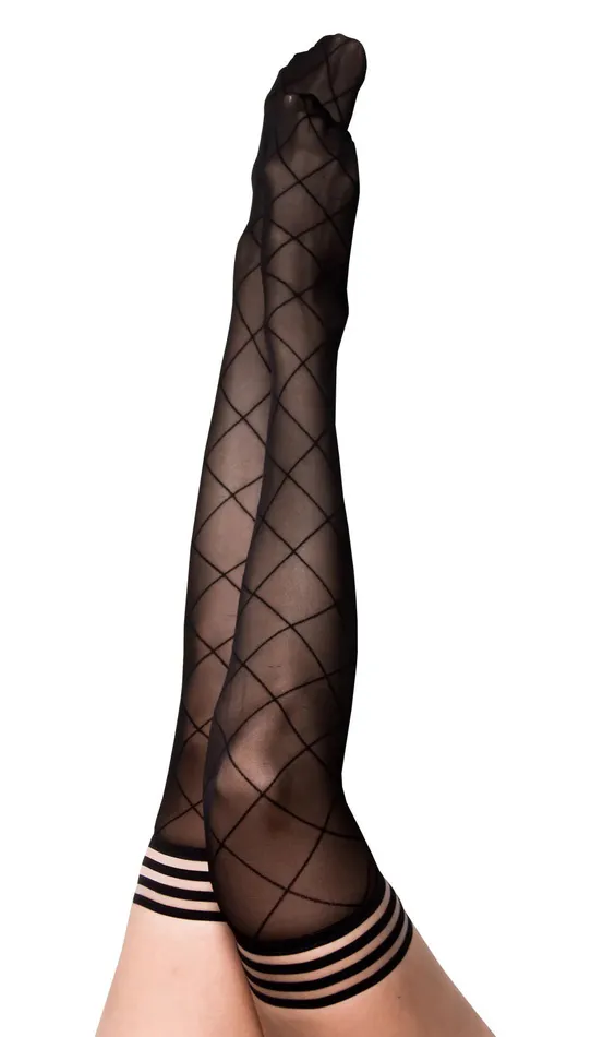 Anna Diamond Thigh High Size a Black Kixies Anal