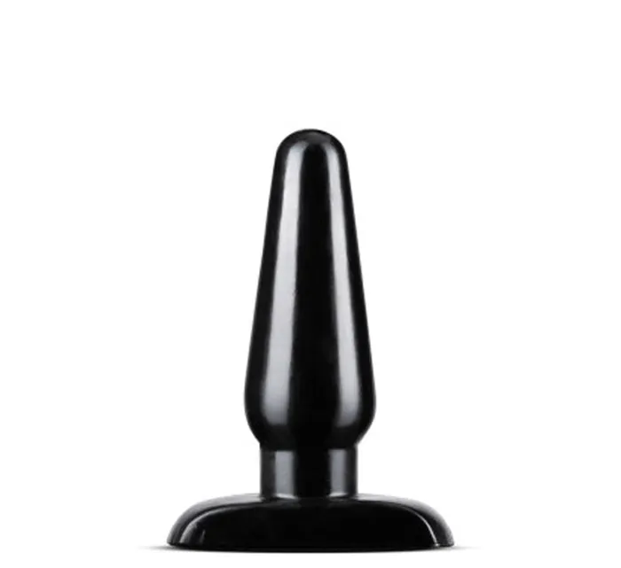 Blush Anal Adventures Basic Anal Plug Medium Black Male Sex Toys