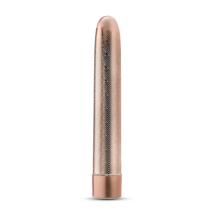 Blush Anal The Collection Lattice 7 Inch Rechargeable Vibe Rose Gold