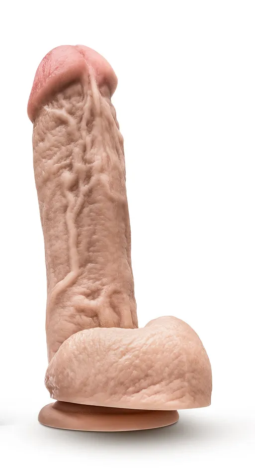 Blush Dildos Dr Skin Mr D 85 Inch Dildo With Balls Beige
