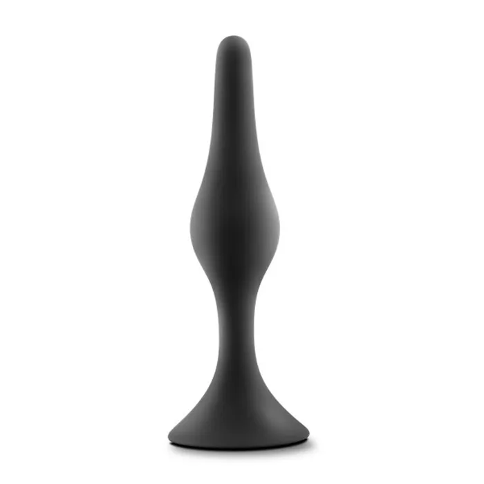 Blush Male Sex Toys Anal Adventures Platinum Silicone Beginner Plug Medium Black Blush Male Sex Toys Anal Adventures Platinum Silicone Beginner Plug Medium Black