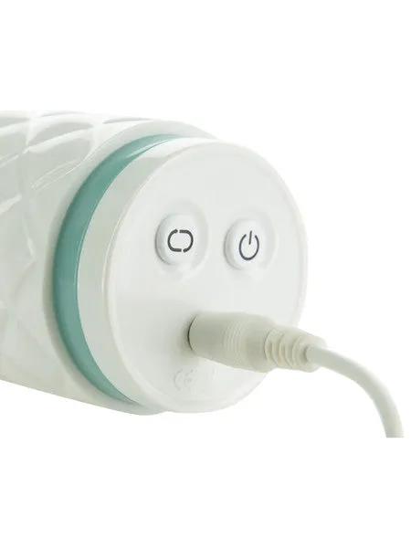 BMS Factory Pillow Talk Feisty Teal Thrusting and Vibrating Massager Vibrators