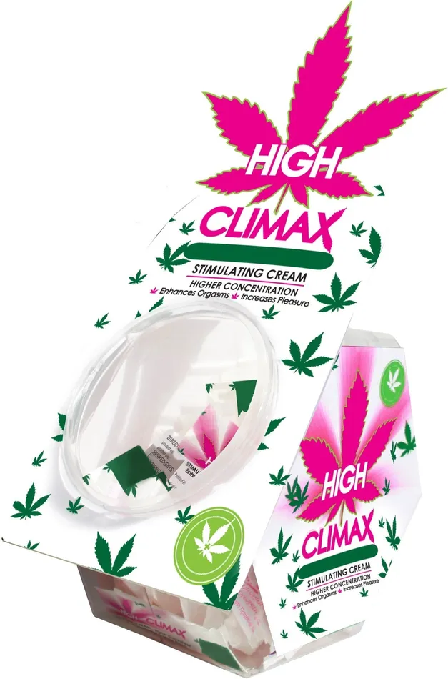 Body Action High Climax Female Stimulating Cream 0067 Fl Oz 50 Pc Bowl Display Vibrators