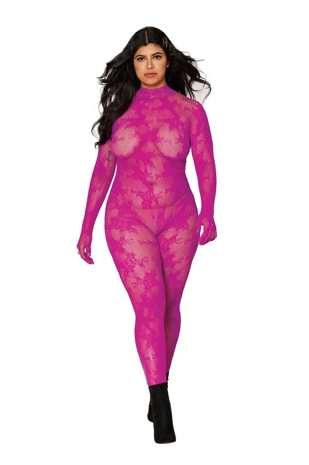 Bodystocking With Finger Gloves Queen Size Azalea Dreamgirl Female Sex Toys