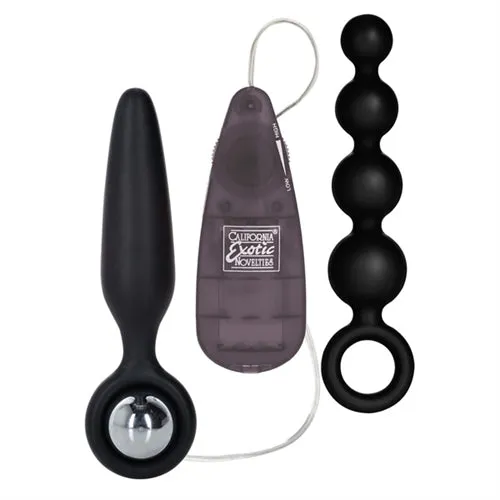 CalExotics Anal Booty Call Booty Vibro Kits Black