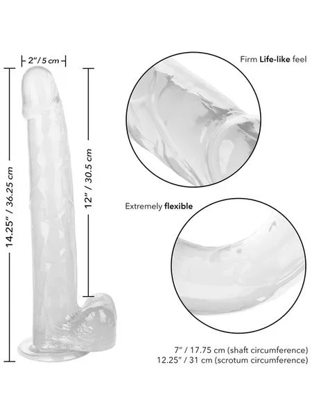 CalExotics Female Sex Toys Size Queen 12 in305 CM Clear