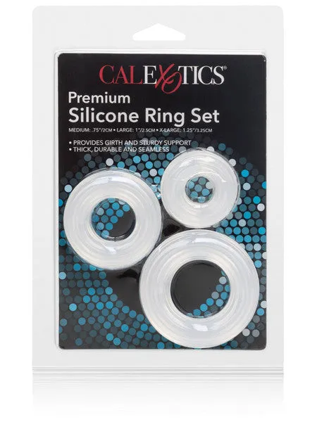 CalExotics Male Sex Toys Premium Silicone Ring Set