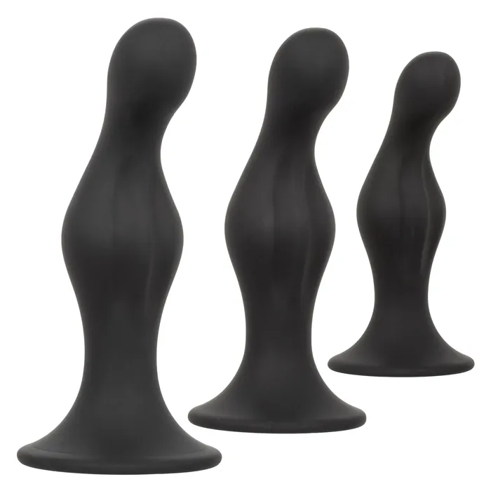 CalExotics Silicone Anal Ripple Kit Black Anal