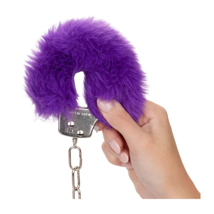 California Exotic Vibrators Ultra Fluffy Furry Cuffs Purple