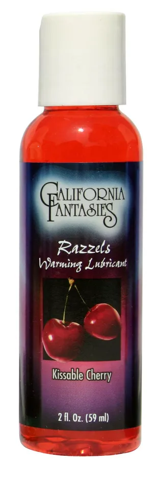 California Fantasies Lubricants Razzels Warming Lubricant Kissable Cherry 25 Fl Oz Bottle California Fantasies Lubricants Razzels Warming Lubricant Kissable Cherry 25 Fl Oz Bottle