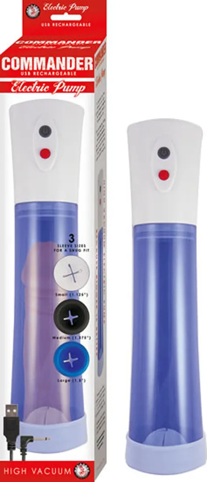Commander Electric Pump Blue Nasstoys Vibrators