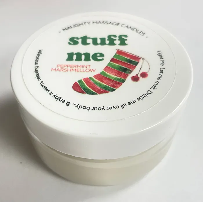 Couples Kama Sutra Stuff Me Massage Candle Peppermint Marshmallow 17 Oz