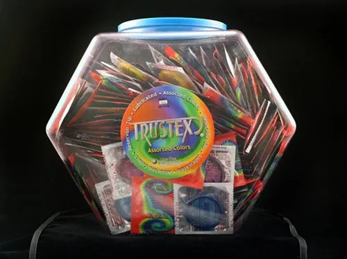 Couples Trustex Trustex Assorted Colors Lubricated Condoms 288 Piece Fishbowl Couples Trustex Trustex Assorted Colors Lubricated Condoms 288 Piece Fishbowl