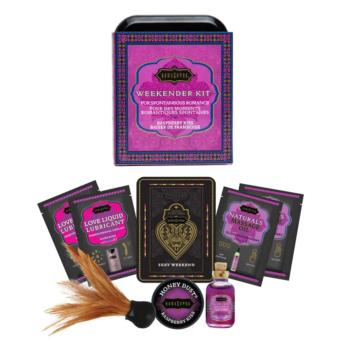 Couples Weekender Kit Raspberry Kisses Kama Sutra