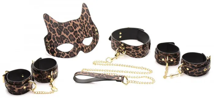 Couples XR Brands Master Series Wild Sex 7 Piece Bondage Set Brown