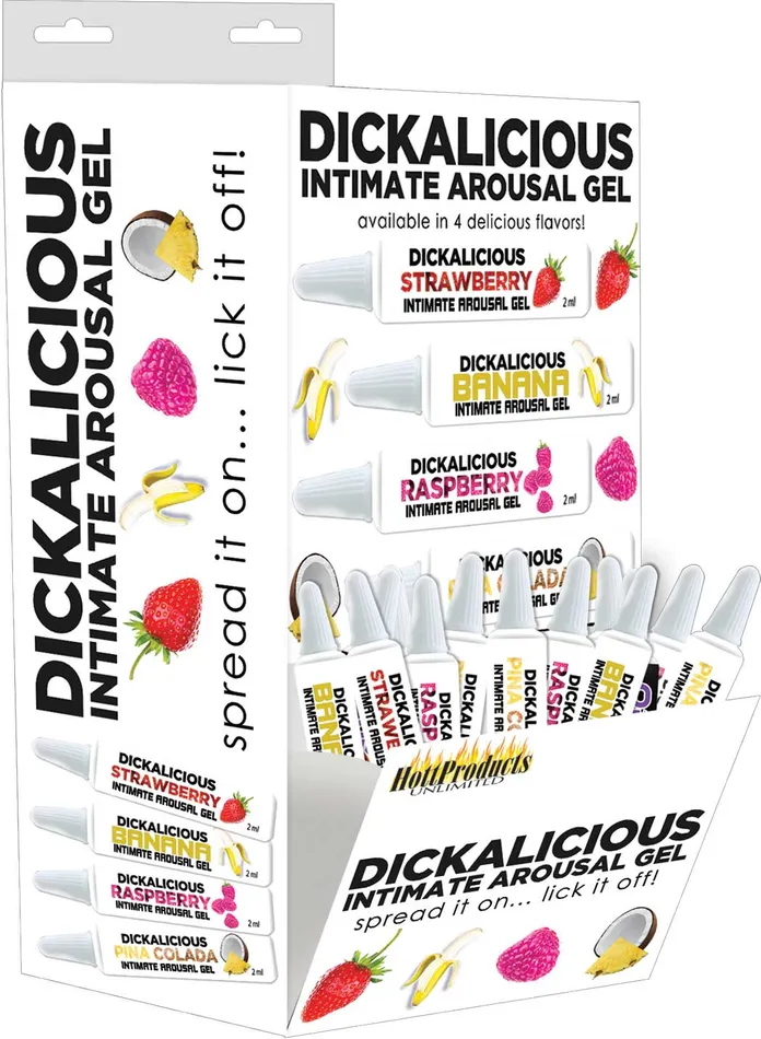 Dickalicious 2ml Tubes Wall Mount 144 Pc Display Hott Products Vibrators