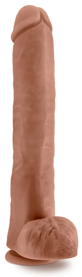 Dildos Blush Au Naturel Daddy 14 Inch Dildo Mocha