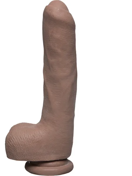 Dildos Doc Johnson The D Uncut D 9 Inch with Balls ULTRASKYN Caramel