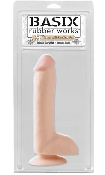 Dildos Pipedream Products Basix Dong W Suction Cup 8 in Flesh