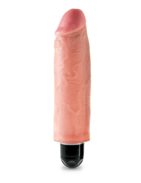 Dildos Pipedream Products King Cock 6 in Vibrating Stiffy White Flesh