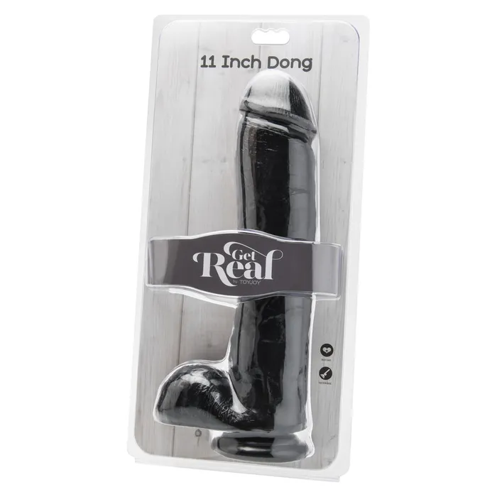 Dildos Toy Joy Sex Toys ToyJoy Get Real 11 Inch Dong With Balls Black Dildos Toy Joy Sex Toys ToyJoy Get Real 11 Inch Dong With Balls Black