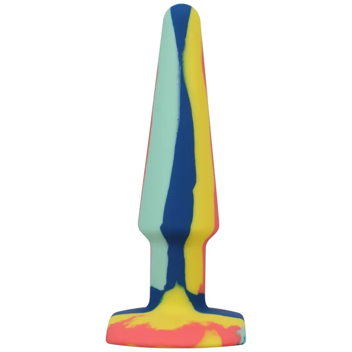 Doc Johnson APlay Groovy Silicone Anal Plug 5 Inch Sunrise Anal